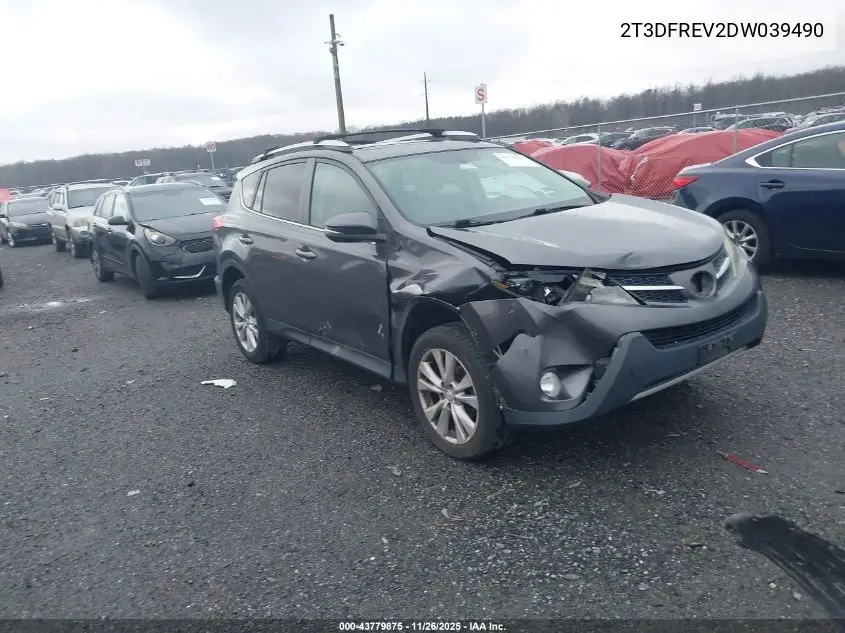 2T3DFREV2DW039490 2013 Toyota Rav4 Limited