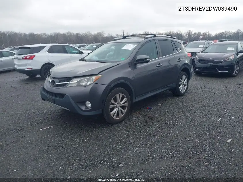 2T3DFREV2DW039490 2013 Toyota Rav4 Limited