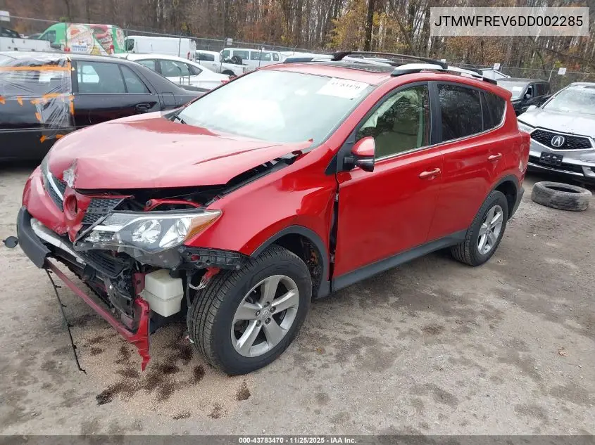JTMWFREV6DD002285 2013 Toyota Rav4 Xle