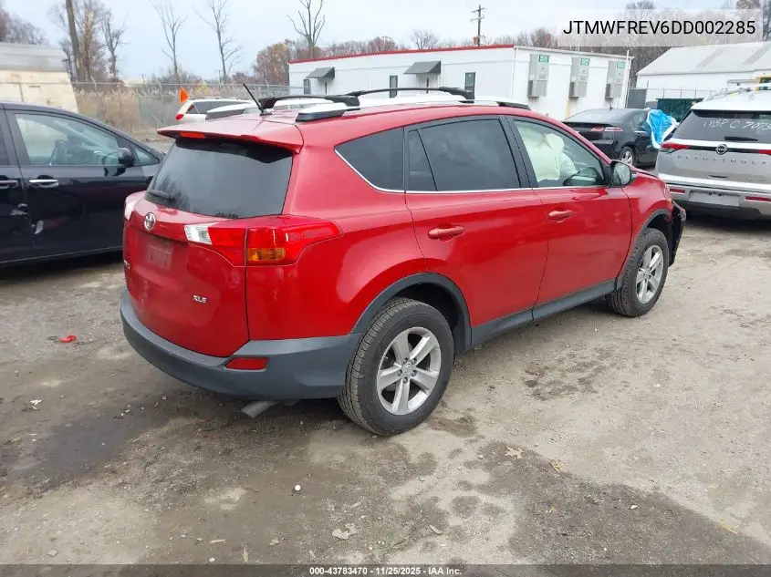 JTMWFREV6DD002285 2013 Toyota Rav4 Xle