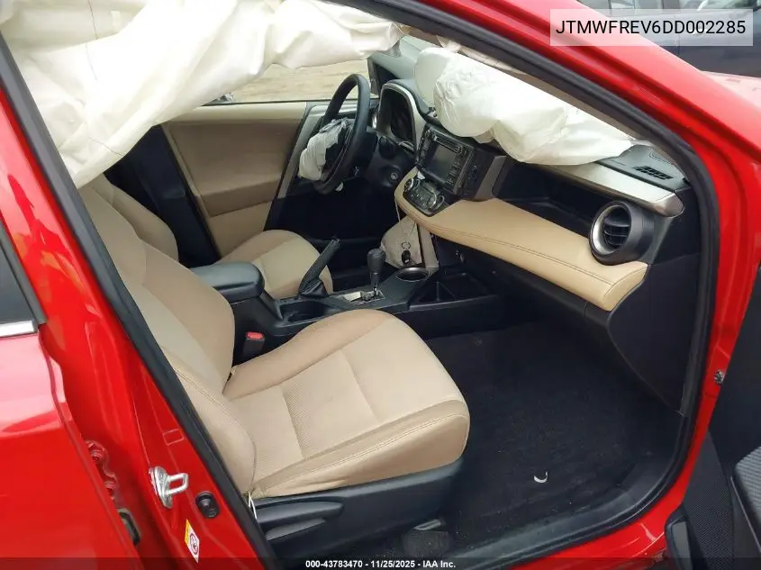 JTMWFREV6DD002285 2013 Toyota Rav4 Xle