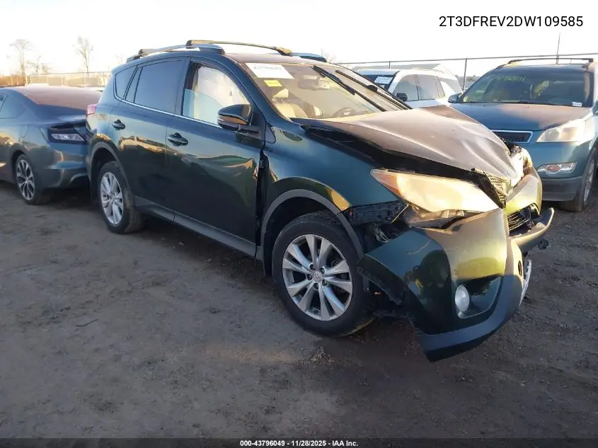 2T3DFREV2DW109585 2013 Toyota Rav4 Limited