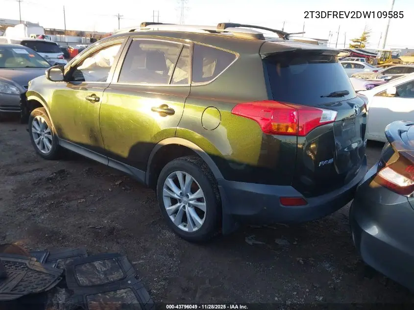 2T3DFREV2DW109585 2013 Toyota Rav4 Limited