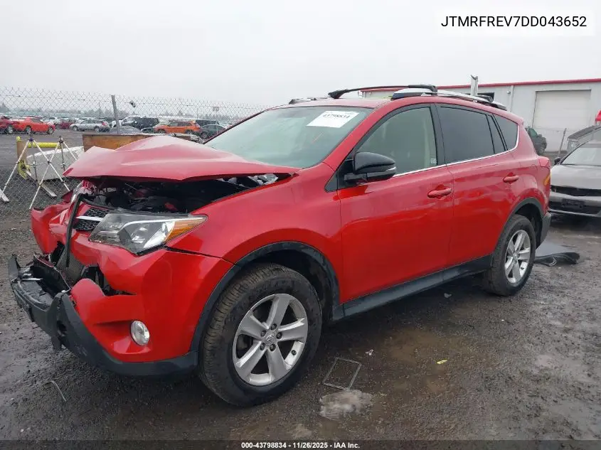 JTMRFREV7DD043652 2013 Toyota Rav4 Xle