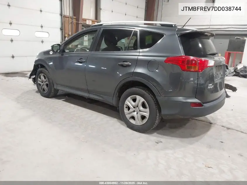 JTMBFREV7DD038744 2013 Toyota Rav4 Le