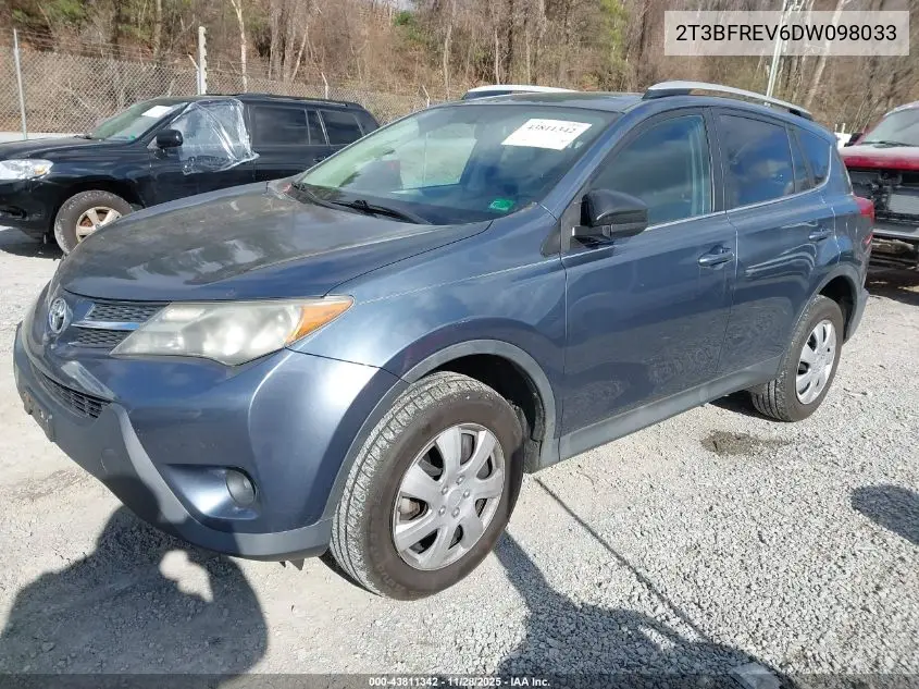 2T3BFREV6DW098033 2013 Toyota Rav4 Le