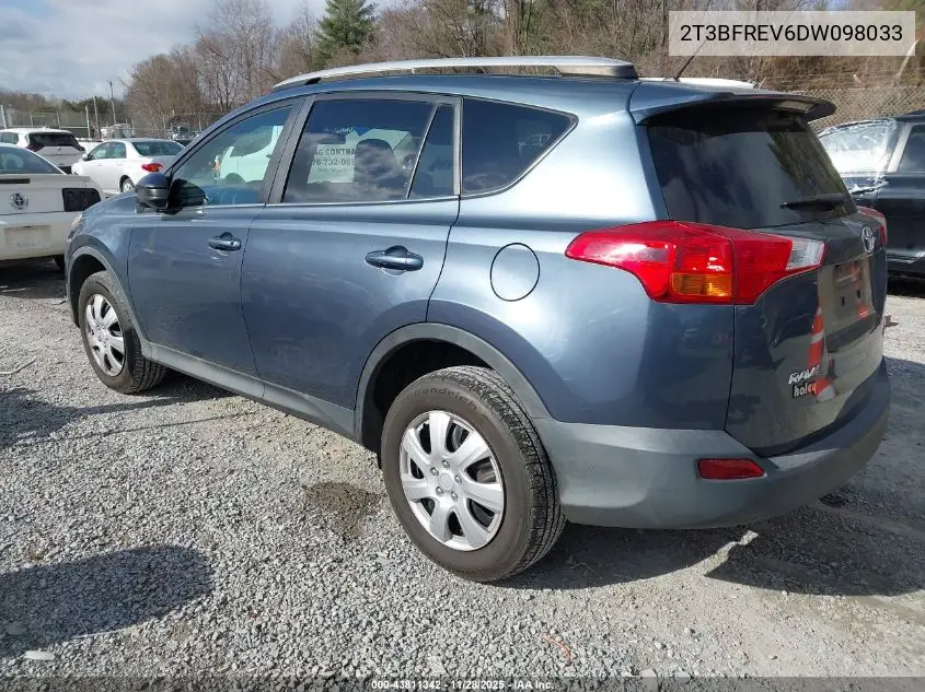 2T3BFREV6DW098033 2013 Toyota Rav4 Le