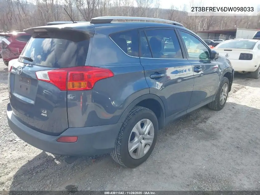2T3BFREV6DW098033 2013 Toyota Rav4 Le