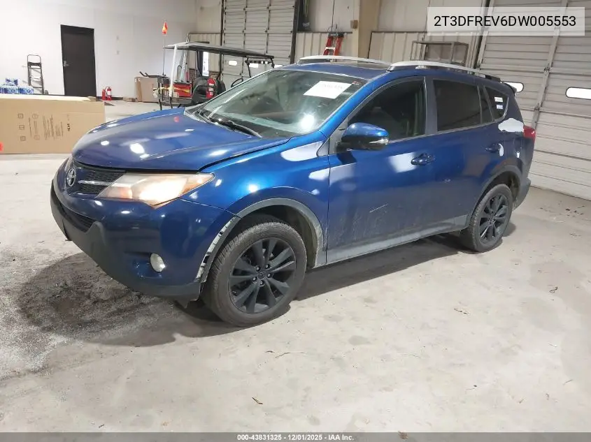 2T3DFREV6DW005553 2013 Toyota Rav4 Limited