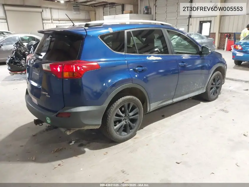 2T3DFREV6DW005553 2013 Toyota Rav4 Limited