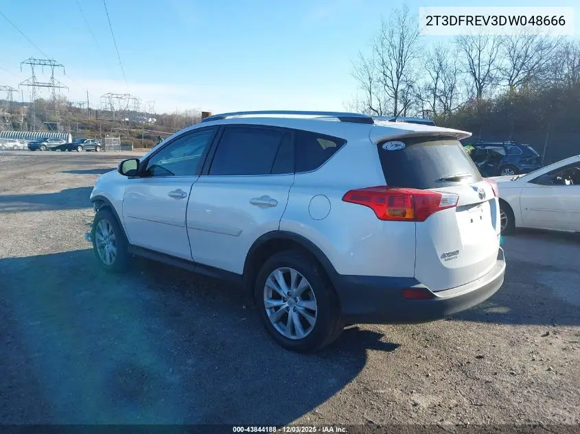 2T3DFREV3DW048666 2013 Toyota Rav4 Limited