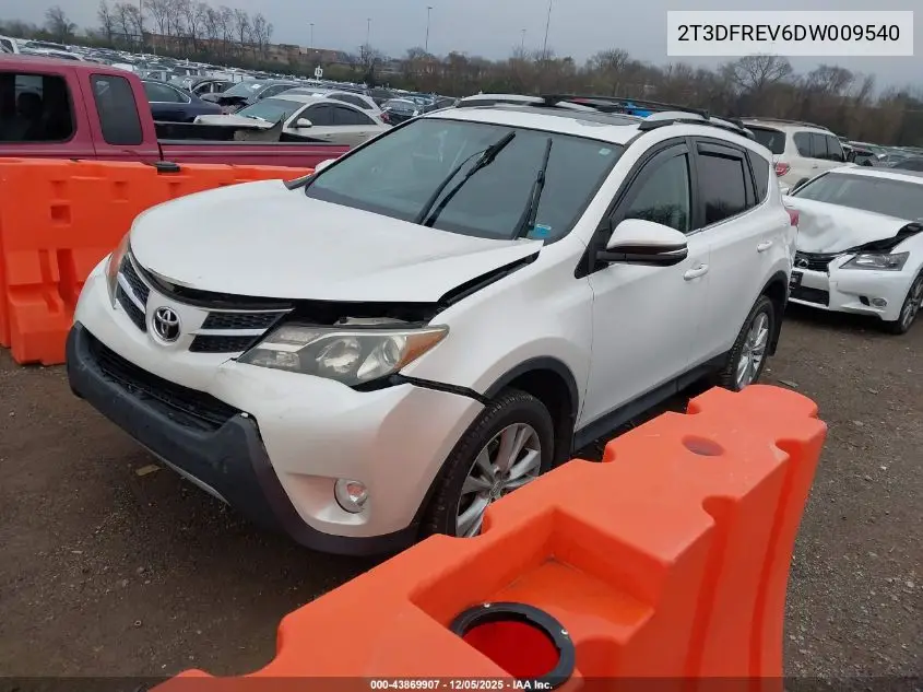 2T3DFREV6DW009540 2013 Toyota Rav4 Limited
