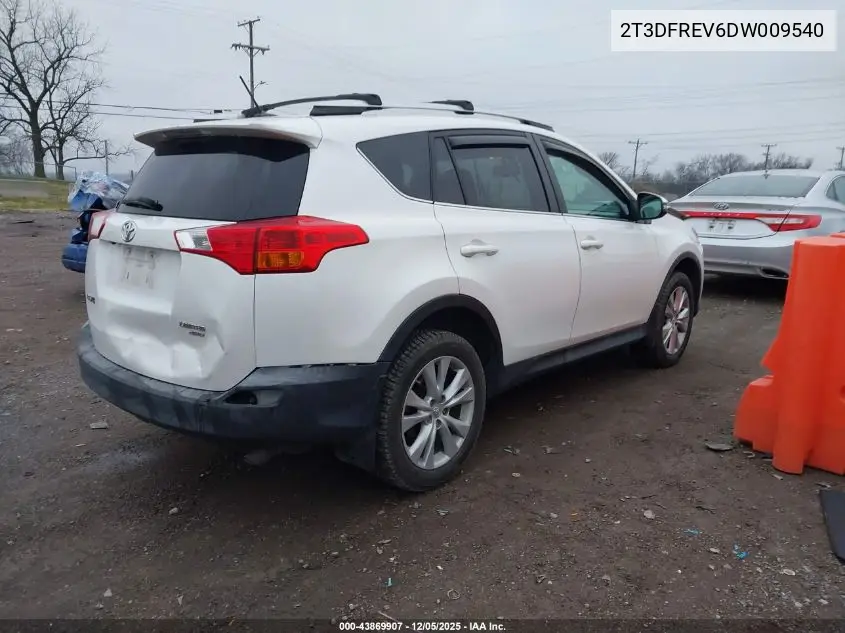 2T3DFREV6DW009540 2013 Toyota Rav4 Limited