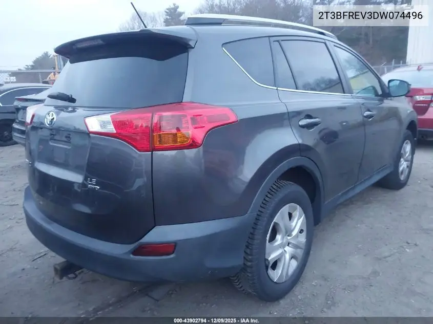 2T3BFREV3DW074496 2013 Toyota Rav4 Le