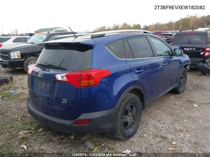 2T3BFREVXEW182082 2014 Toyota Rav4 Le