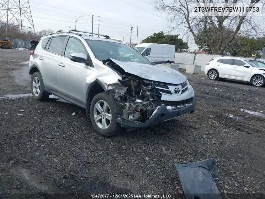2T3WFREV7EW116753 2014 Toyota Rav4 Xle