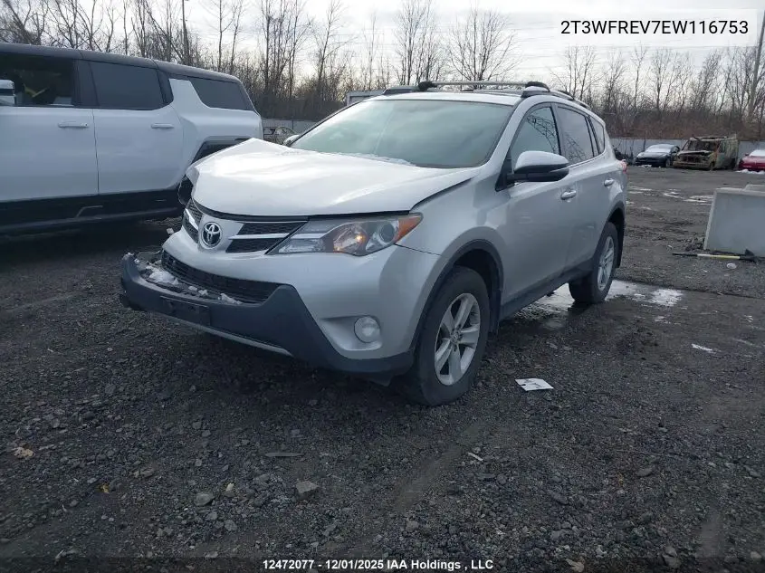 2T3WFREV7EW116753 2014 Toyota Rav4 Xle