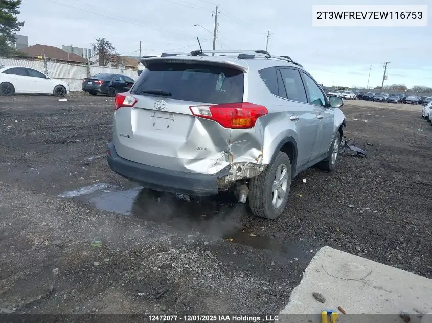 2T3WFREV7EW116753 2014 Toyota Rav4 Xle