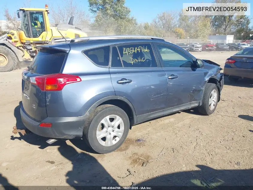 JTMBFREV2ED054593 2014 Toyota Rav4 Le