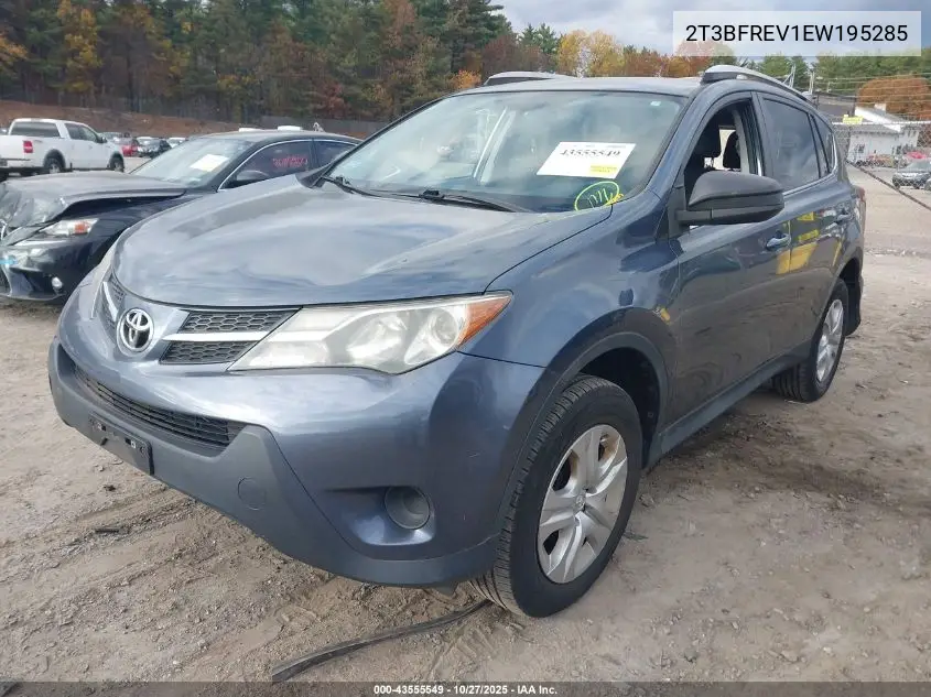 2T3BFREV1EW195285 2014 Toyota Rav4 Le