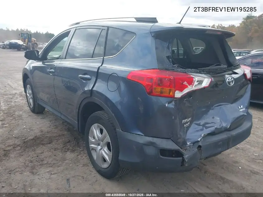 2T3BFREV1EW195285 2014 Toyota Rav4 Le