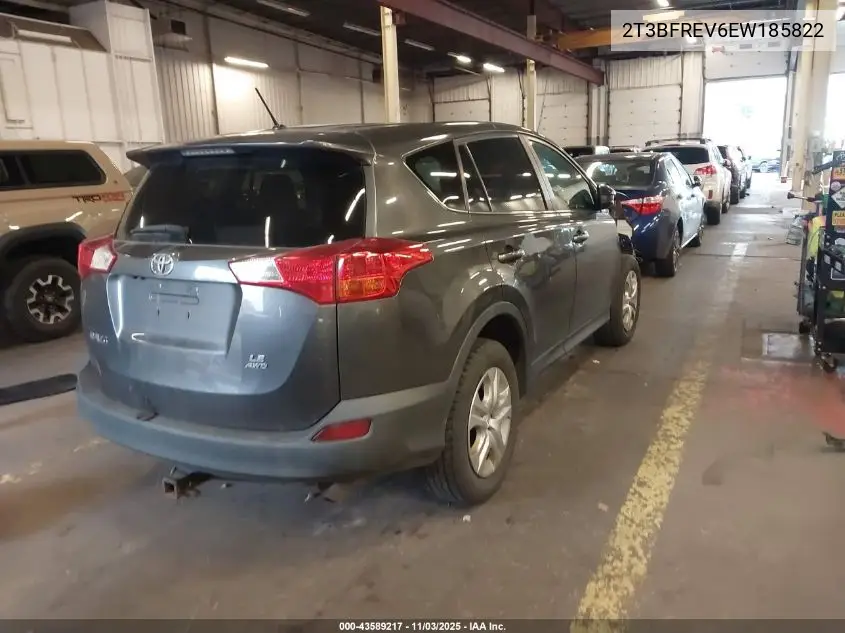 2T3BFREV6EW185822 2014 Toyota Rav4 Le