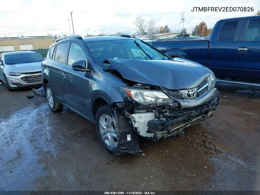 JTMBFREV2ED070826 2014 Toyota Rav4 Le