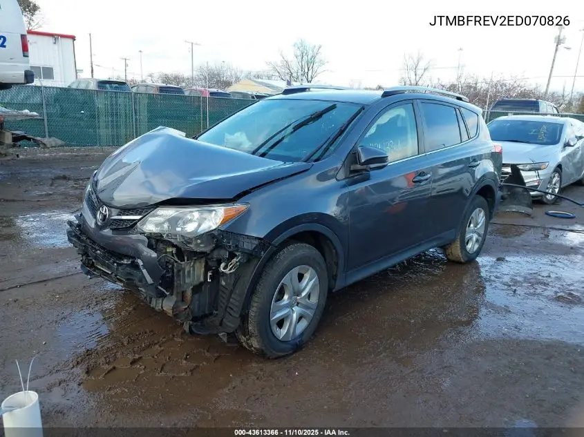 JTMBFREV2ED070826 2014 Toyota Rav4 Le