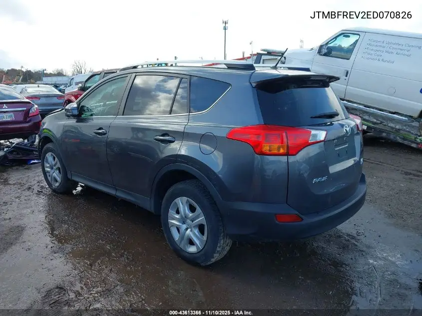 JTMBFREV2ED070826 2014 Toyota Rav4 Le