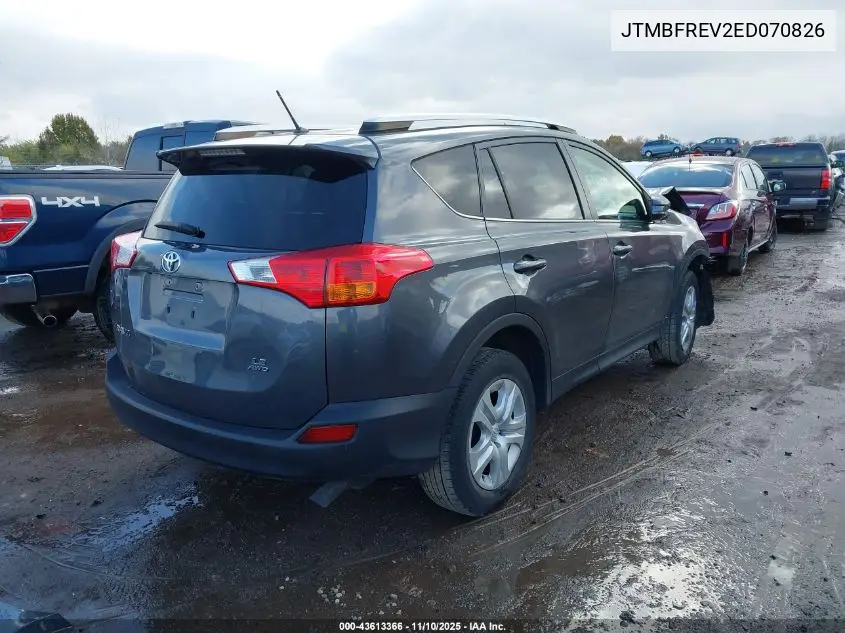 JTMBFREV2ED070826 2014 Toyota Rav4 Le
