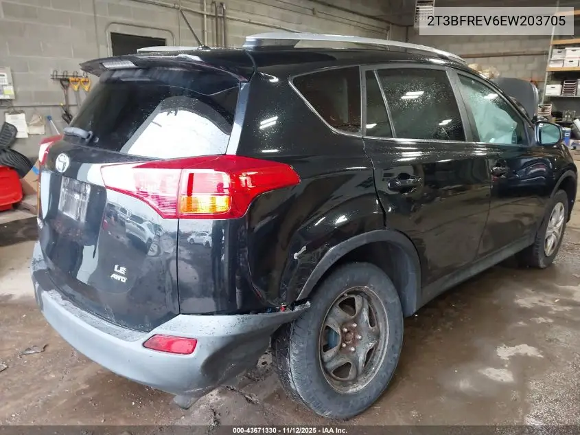 2T3BFREV6EW203705 2014 Toyota Rav4 Le