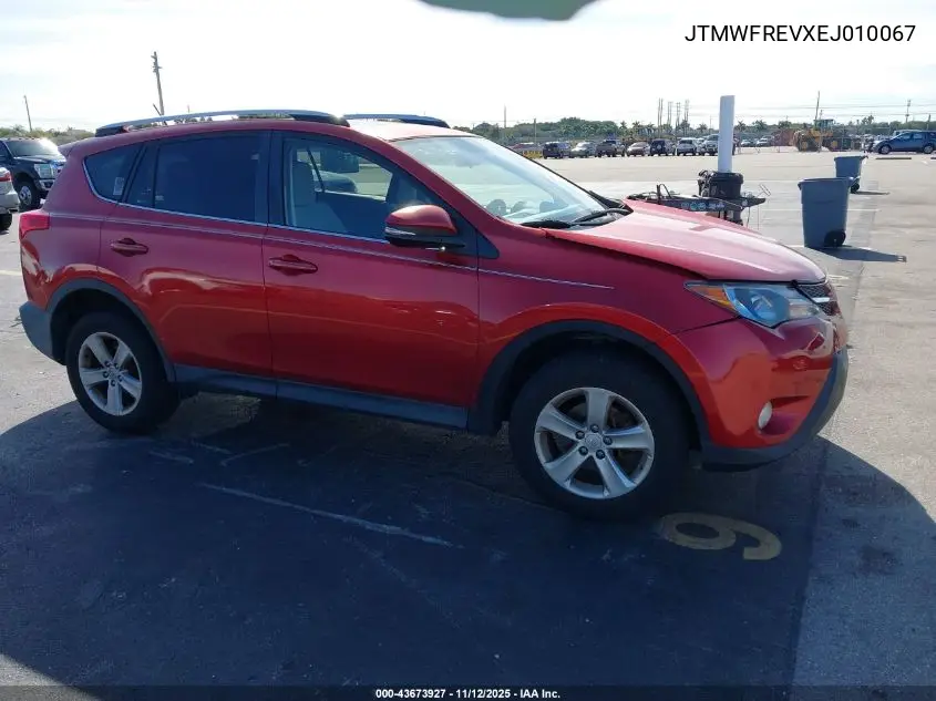 JTMWFREVXEJ010067 2014 Toyota Rav4 Xle