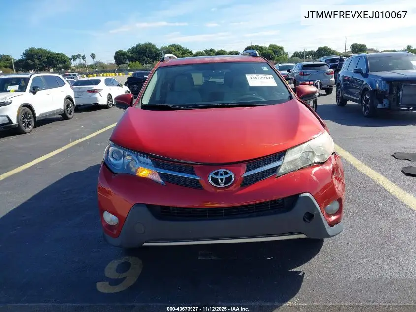 JTMWFREVXEJ010067 2014 Toyota Rav4 Xle