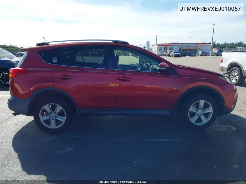 JTMWFREVXEJ010067 2014 Toyota Rav4 Xle