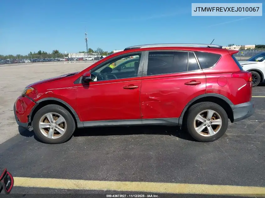 JTMWFREVXEJ010067 2014 Toyota Rav4 Xle