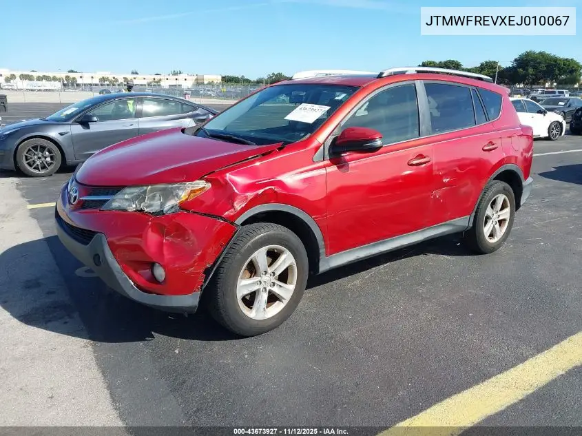 JTMWFREVXEJ010067 2014 Toyota Rav4 Xle