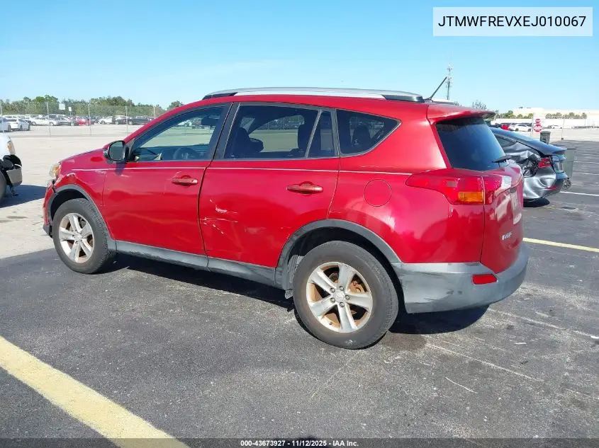 JTMWFREVXEJ010067 2014 Toyota Rav4 Xle
