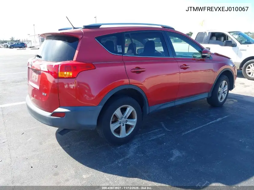 JTMWFREVXEJ010067 2014 Toyota Rav4 Xle