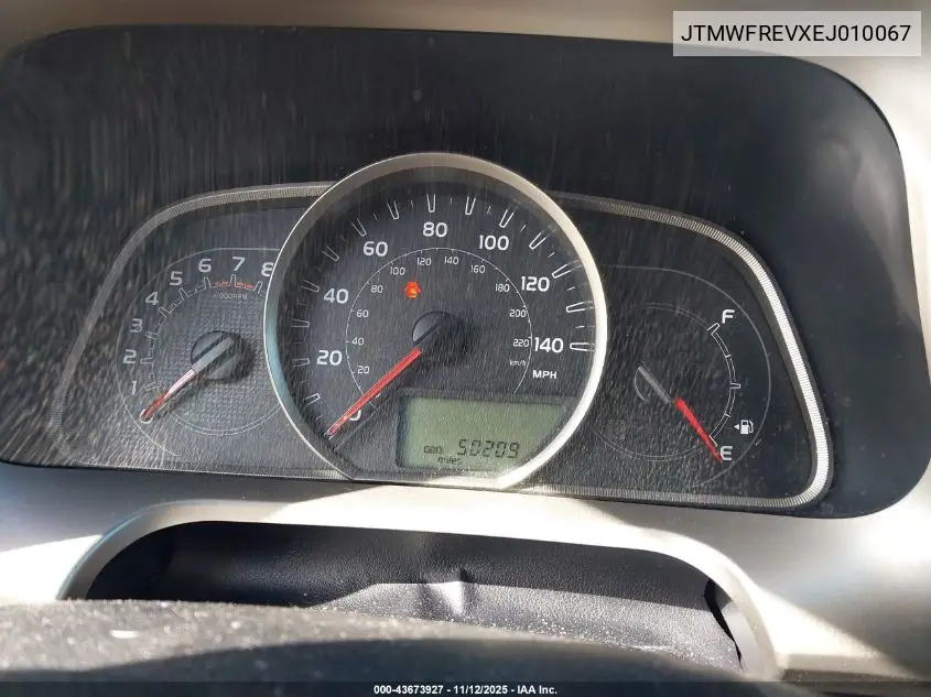JTMWFREVXEJ010067 2014 Toyota Rav4 Xle