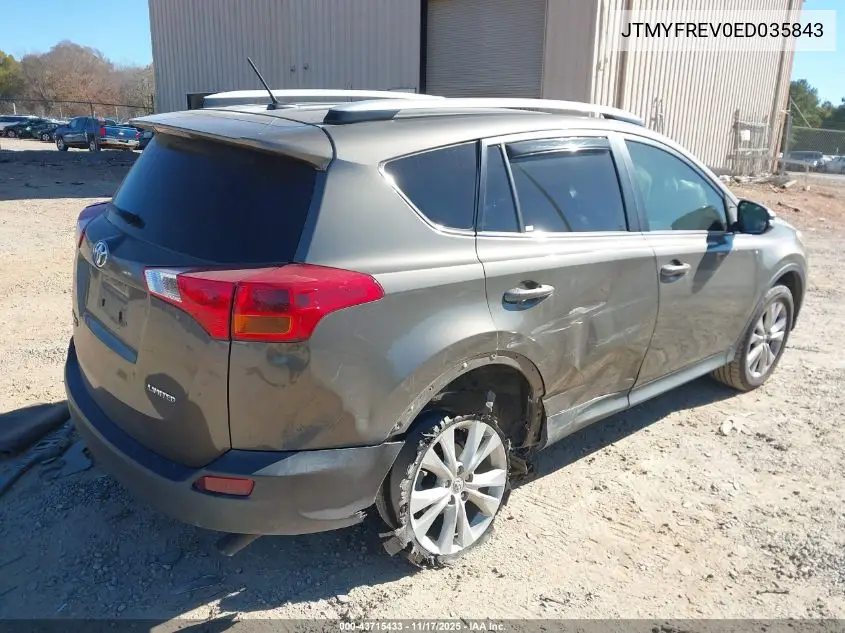 JTMYFREV0ED035843 2014 Toyota Rav4 Limited