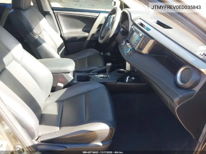 JTMYFREV0ED035843 2014 Toyota Rav4 Limited