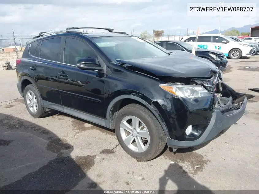 2T3WFREV1EW088707 2014 Toyota Rav4 Xle