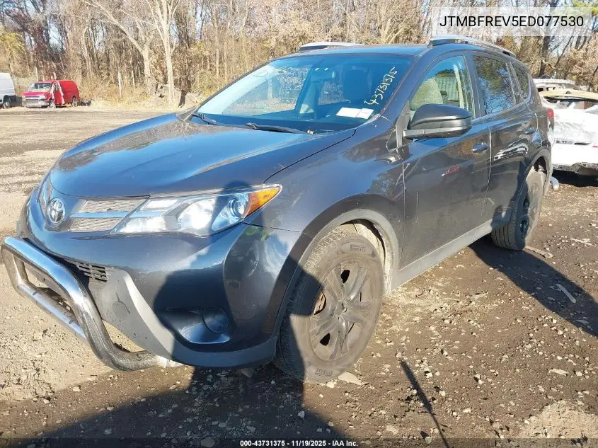 JTMBFREV5ED077530 2014 Toyota Rav4 Le