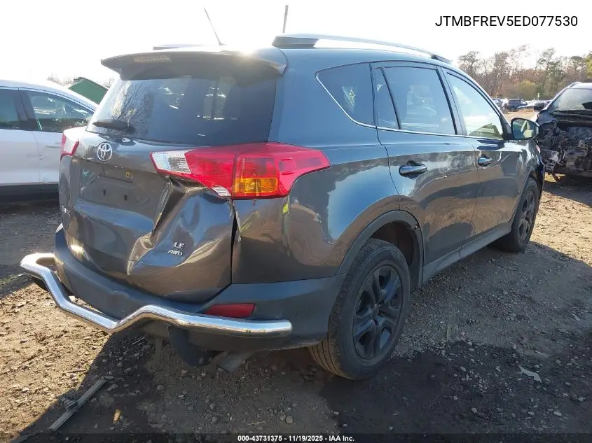 JTMBFREV5ED077530 2014 Toyota Rav4 Le