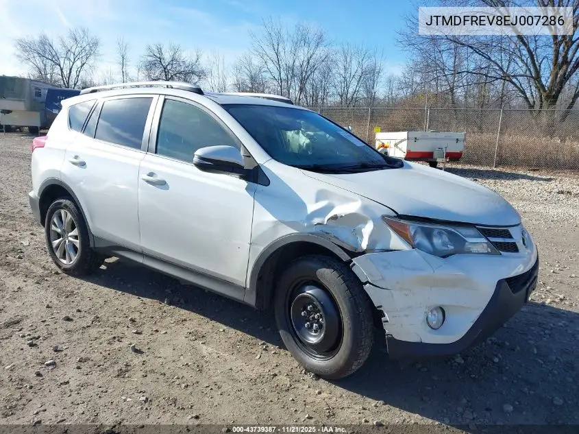 JTMDFREV8EJ007286 2014 Toyota Rav4 Limited