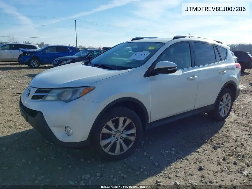 JTMDFREV8EJ007286 2014 Toyota Rav4 Limited