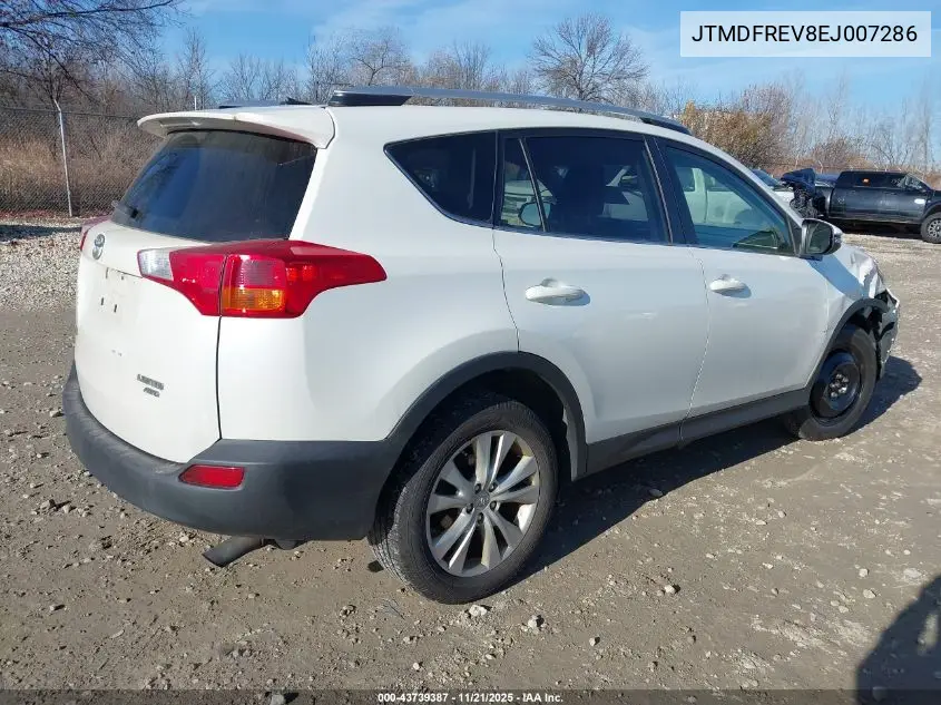 JTMDFREV8EJ007286 2014 Toyota Rav4 Limited