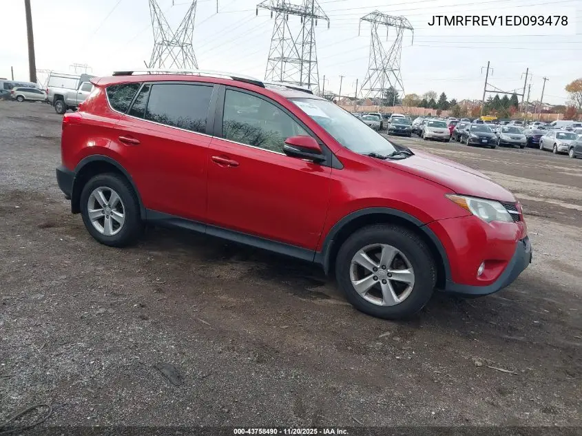 JTMRFREV1ED093478 2014 Toyota Rav4 Xle