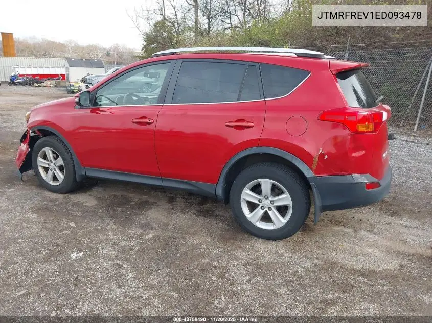 JTMRFREV1ED093478 2014 Toyota Rav4 Xle