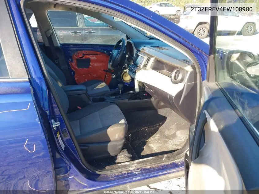 2T3ZFREV4EW108980 2014 Toyota Rav4 Le